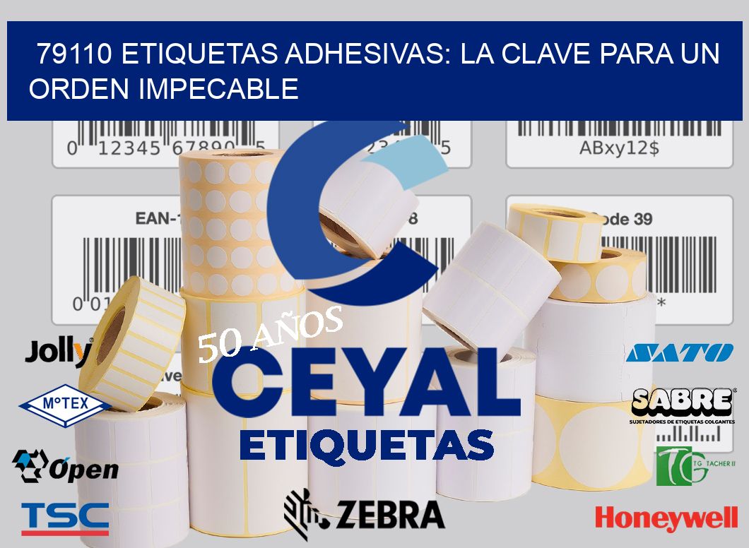 79110 Etiquetas Adhesivas: La Clave para un Orden Impecable