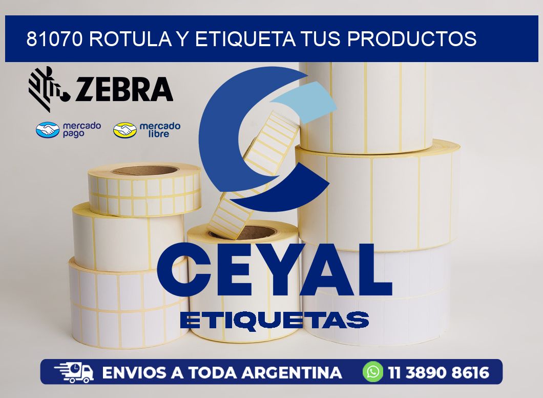 81070 ROTULA Y ETIQUETA TUS PRODUCTOS
