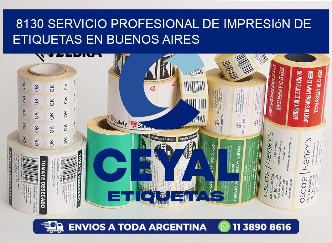 8130 Servicio Profesional de Impresión de Etiquetas en Buenos Aires