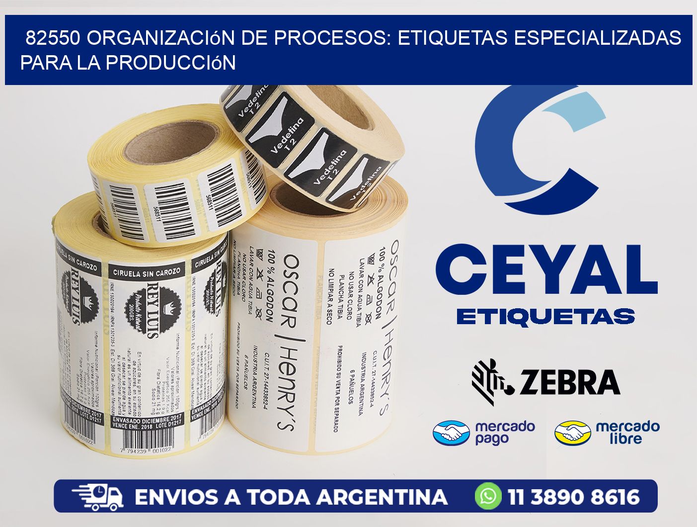 82550 Organización de Procesos: Etiquetas Especializadas para la Producción
