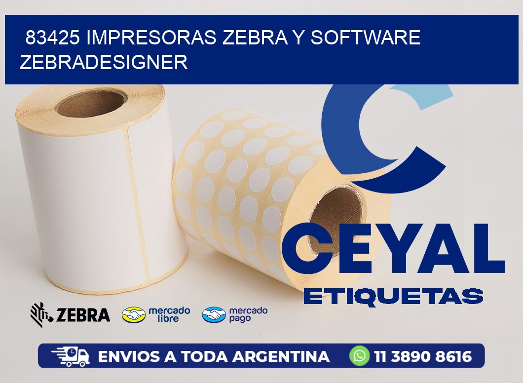 83425 Impresoras Zebra y Software zebradesigner