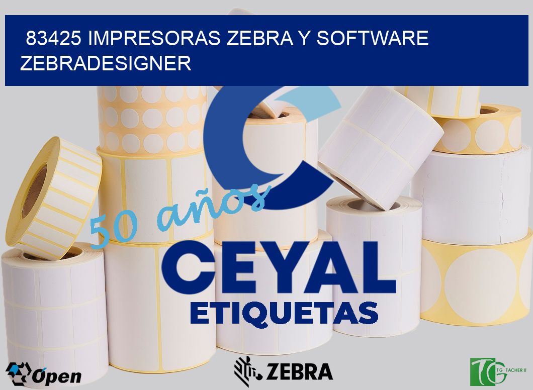 83425 Impresoras Zebra y Software zebradesigner