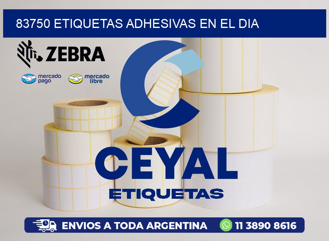 83750 ETIQUETAS ADHESIVAS EN EL DIA