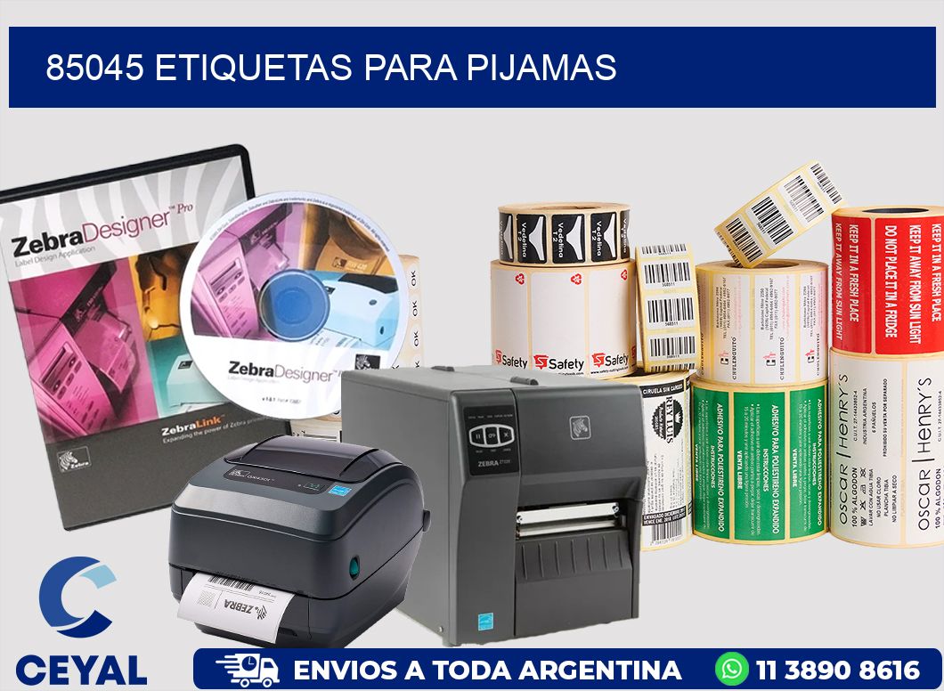 85045 ETIQUETAS PARA PIJAMAS
