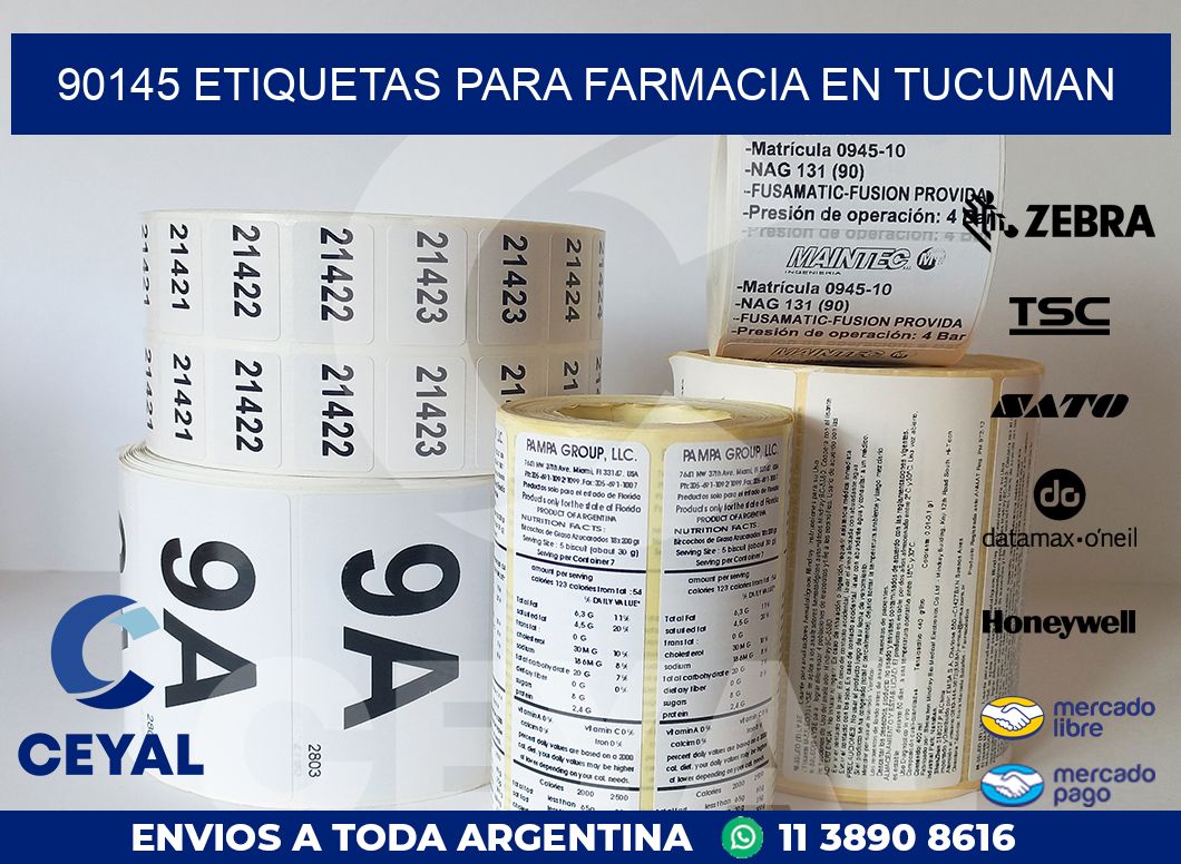90145 ETIQUETAS PARA FARMACIA EN TUCUMAN