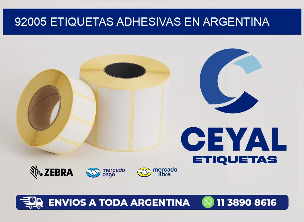 92005 ETIQUETAS ADHESIVAS EN ARGENTINA