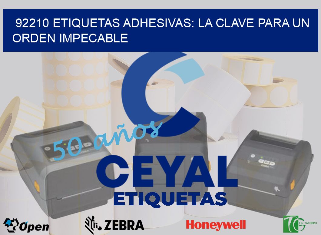 92210 Etiquetas Adhesivas: La Clave para un Orden Impecable