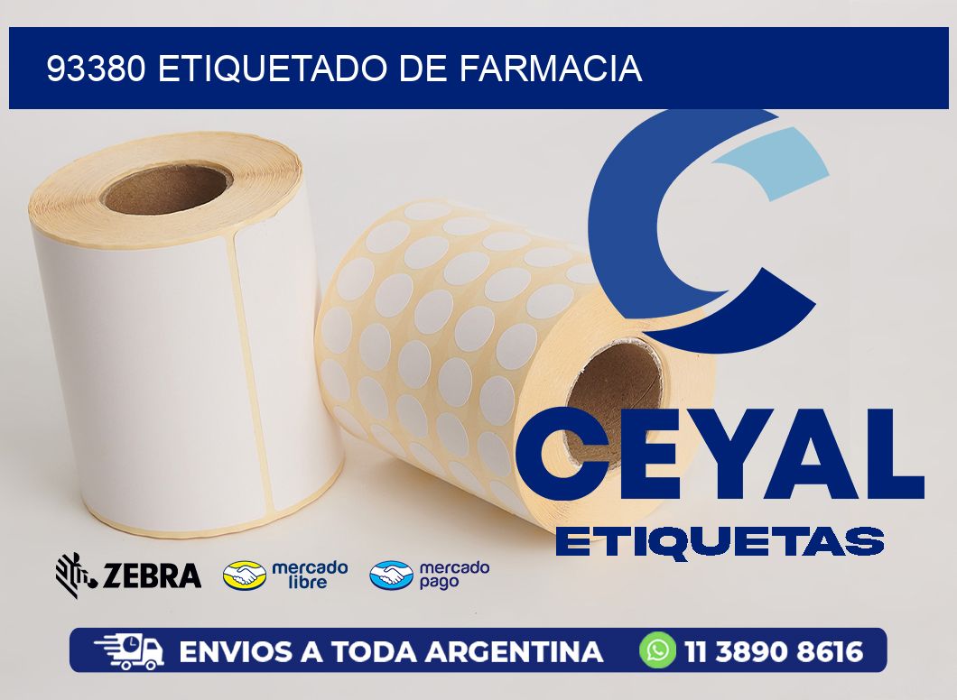 93380 etiquetado de farmacia
