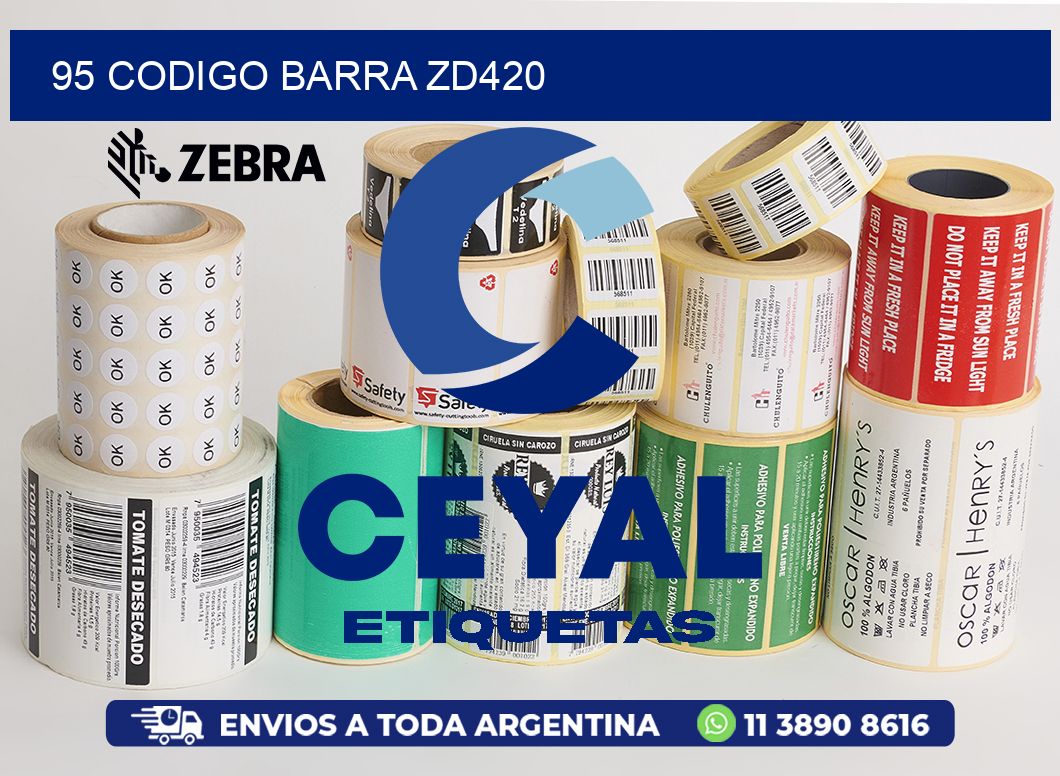 95 CODIGO BARRA ZD420
