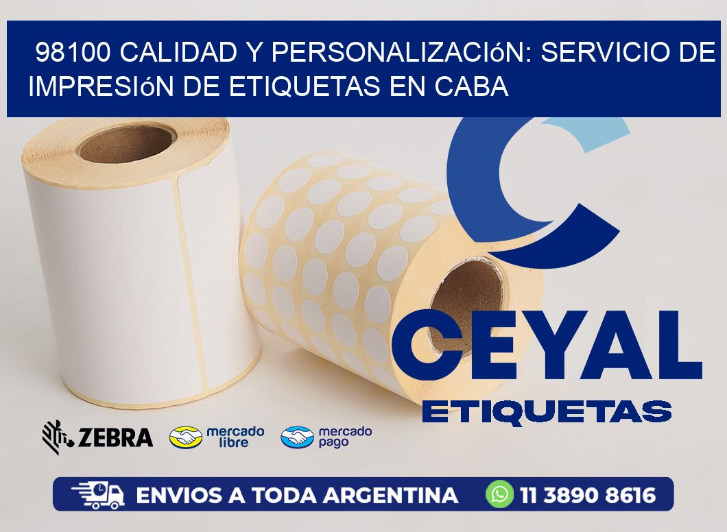 98100 Calidad y Personalización: Servicio de Impresión de Etiquetas en CABA
