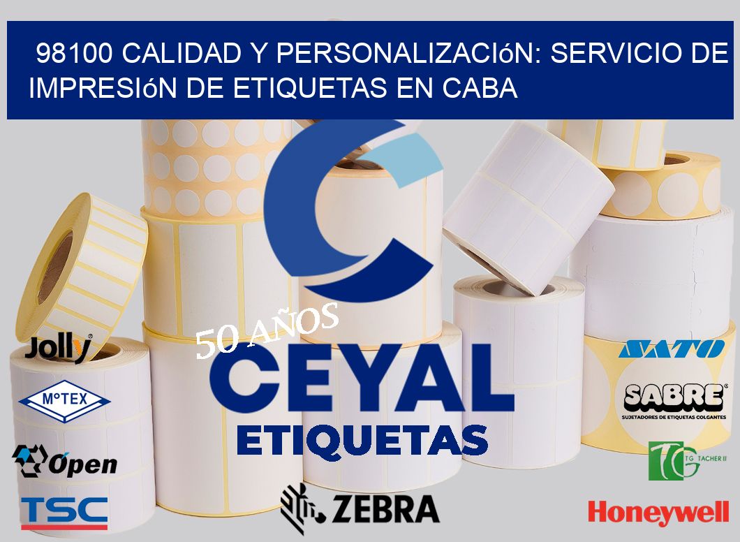 98100 Calidad y Personalización: Servicio de Impresión de Etiquetas en CABA