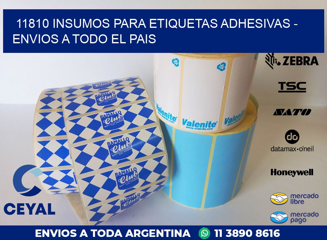 11810 INSUMOS PARA ETIQUETAS ADHESIVAS - ENVIOS A TODO EL PAIS