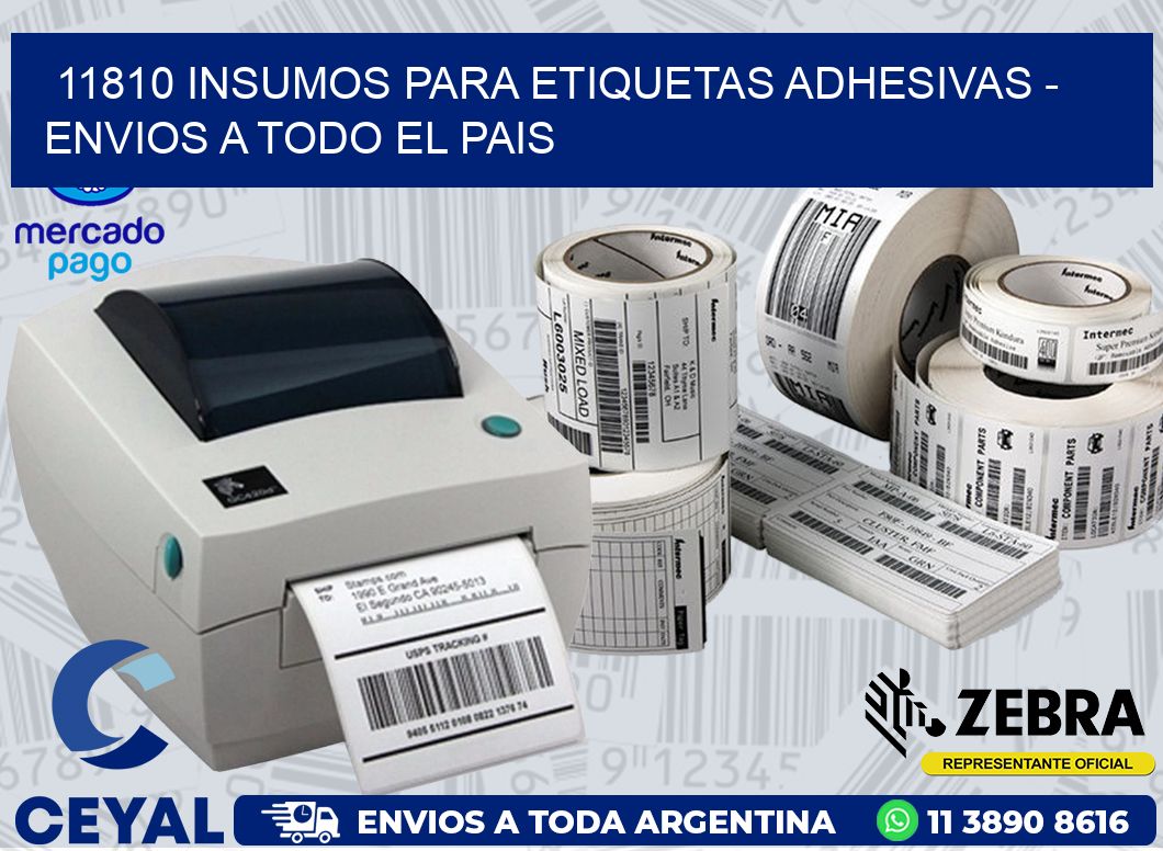 11810 INSUMOS PARA ETIQUETAS ADHESIVAS – ENVIOS A TODO EL PAIS