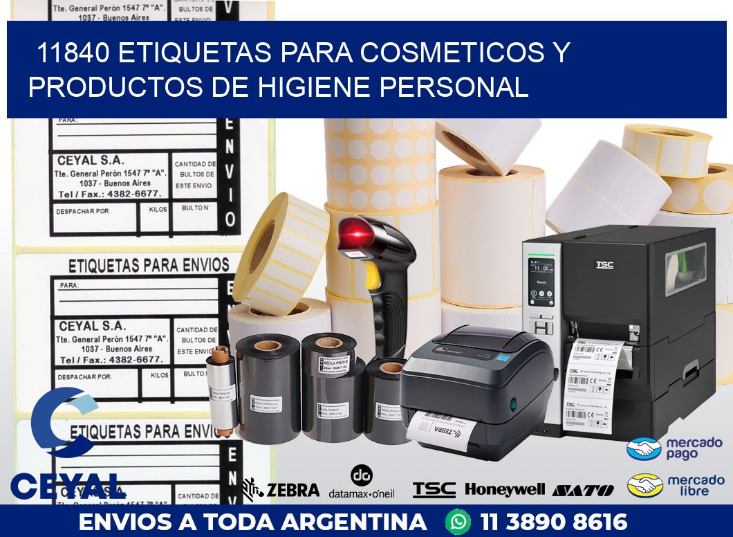 11840 ETIQUETAS PARA COSMETICOS Y PRODUCTOS DE HIGIENE PERSONAL