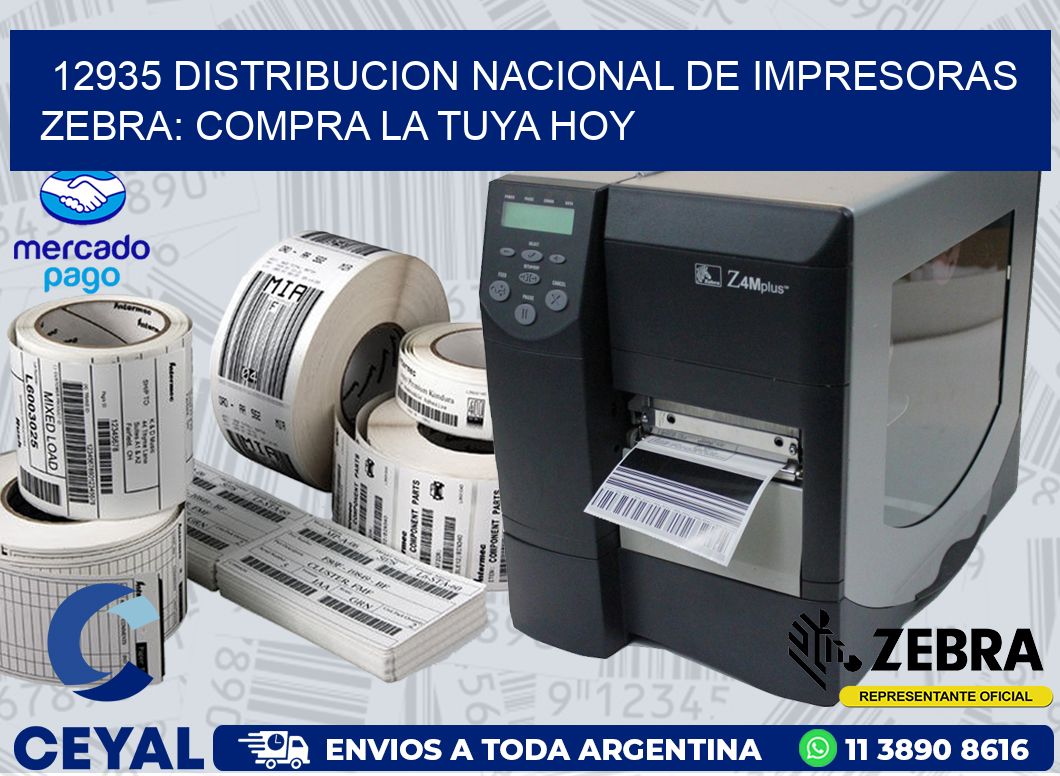 12935 DISTRIBUCION NACIONAL DE IMPRESORAS ZEBRA: COMPRA LA TUYA HOY
