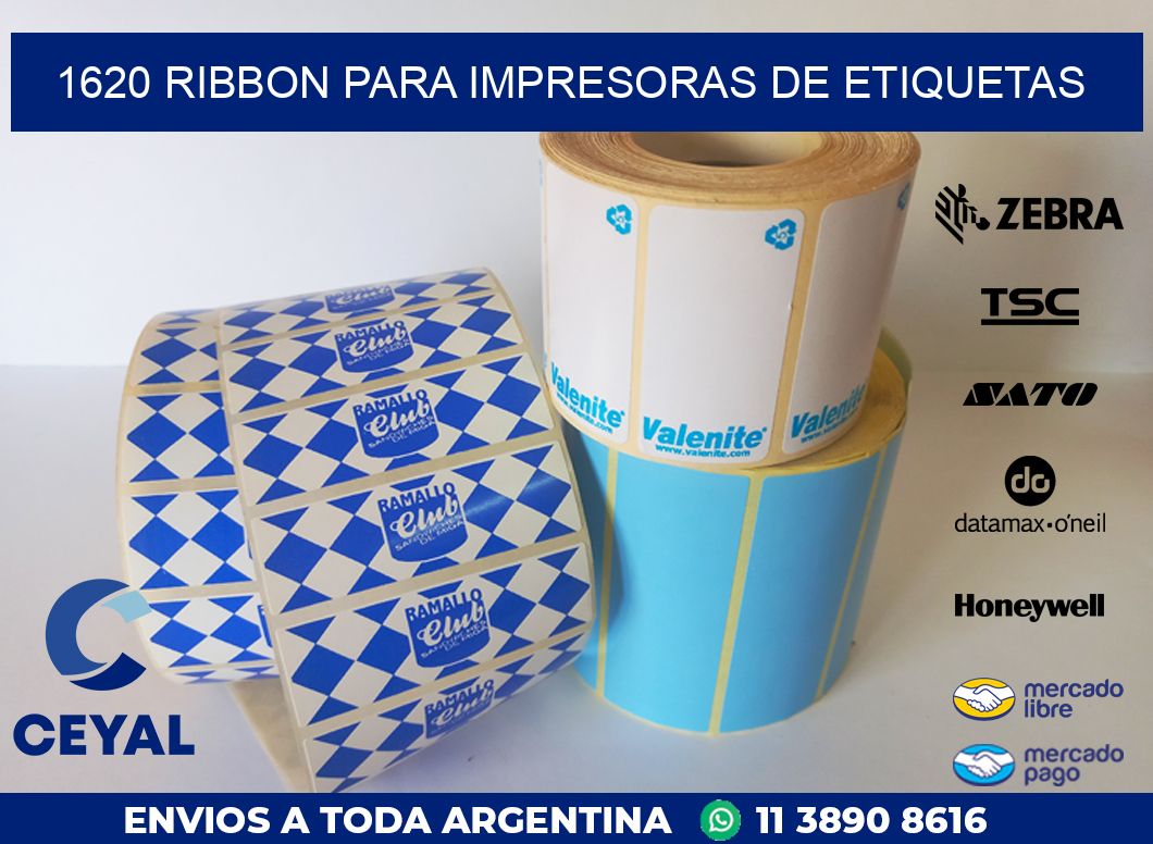 1620 RIBBON PARA IMPRESORAS DE ETIQUETAS