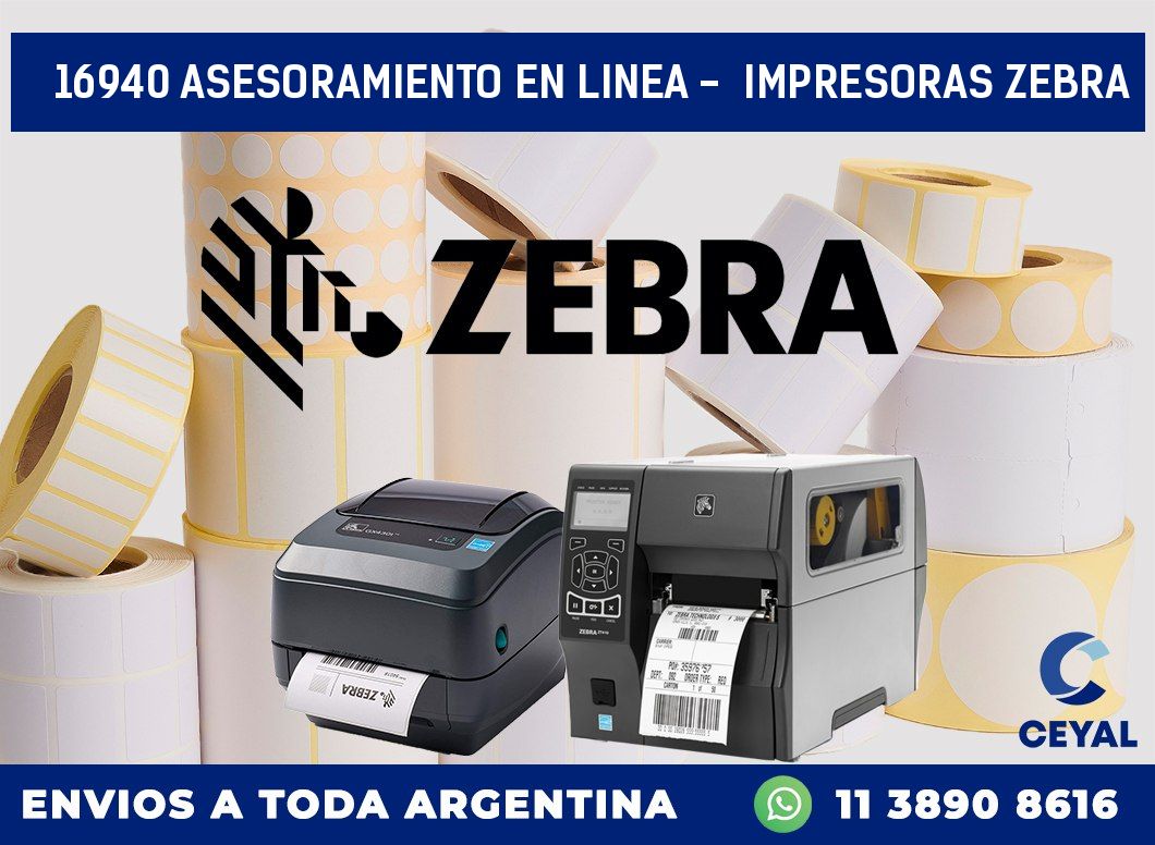16940 ASESORAMIENTO EN LINEA –  IMPRESORAS ZEBRA