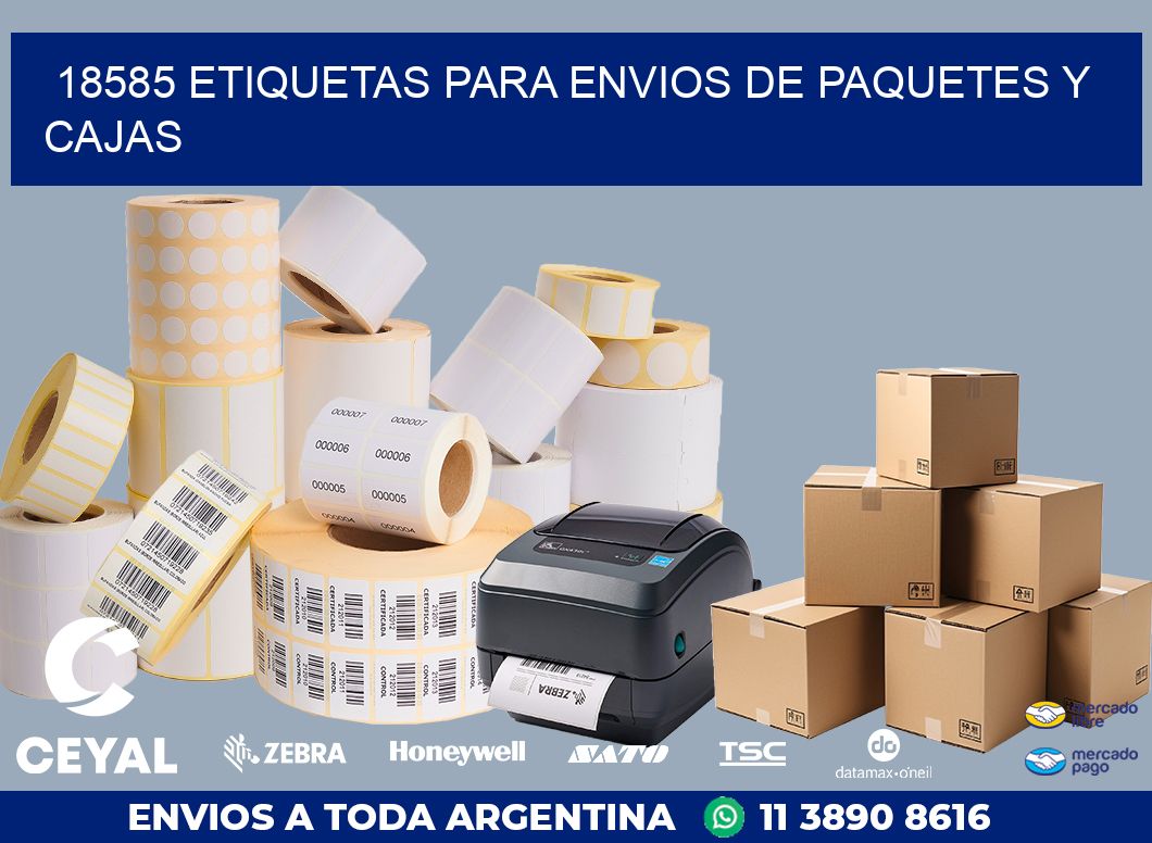 18585 ETIQUETAS PARA ENVIOS DE PAQUETES Y CAJAS