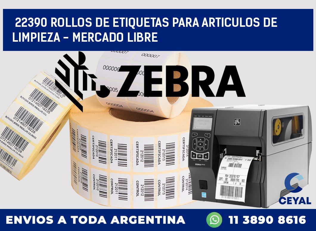 22390 ROLLOS DE ETIQUETAS PARA ARTICULOS DE LIMPIEZA - MERCADO LIBRE