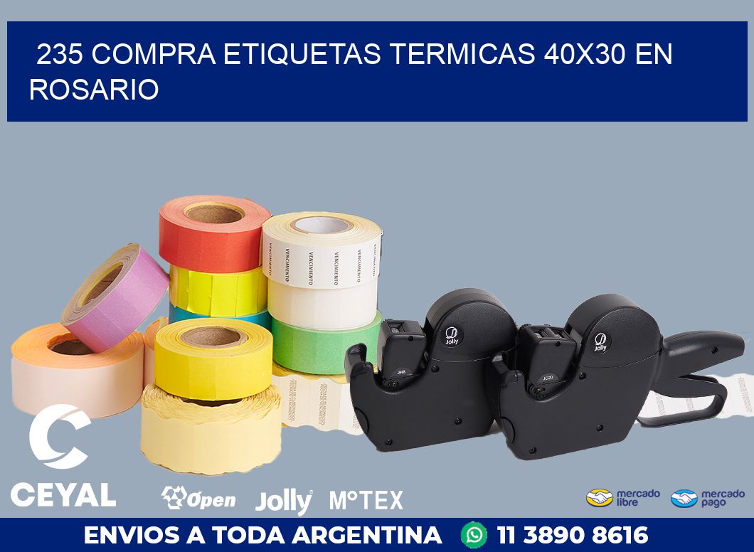 235 COMPRA ETIQUETAS TERMICAS 40X30 EN ROSARIO