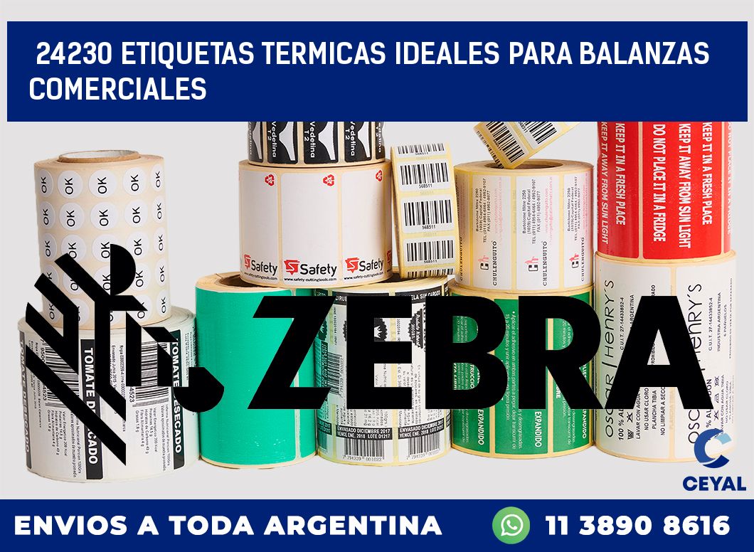24230 ETIQUETAS TERMICAS IDEALES PARA BALANZAS COMERCIALES