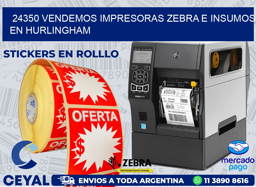 24350 VENDEMOS IMPRESORAS ZEBRA E INSUMOS EN HURLINGHAM