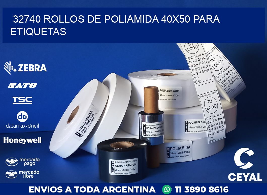 32740 ROLLOS DE POLIAMIDA 40X50 PARA ETIQUETAS