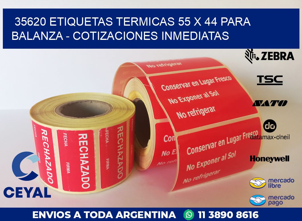35620 ETIQUETAS TERMICAS 55 X 44 PARA BALANZA – COTIZACIONES INMEDIATAS