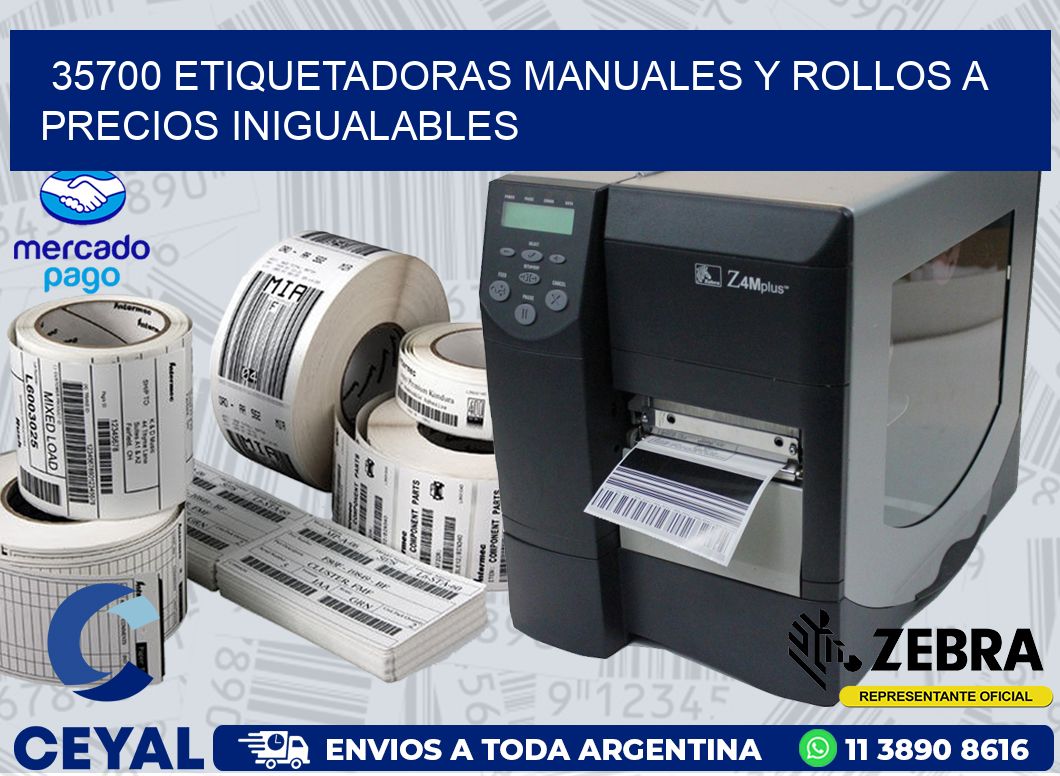 35700 ETIQUETADORAS MANUALES Y ROLLOS A PRECIOS INIGUALABLES