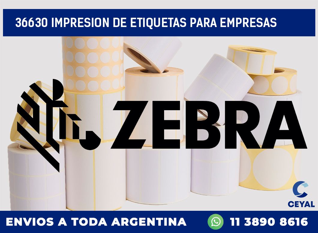 36630 IMPRESION DE ETIQUETAS PARA EMPRESAS