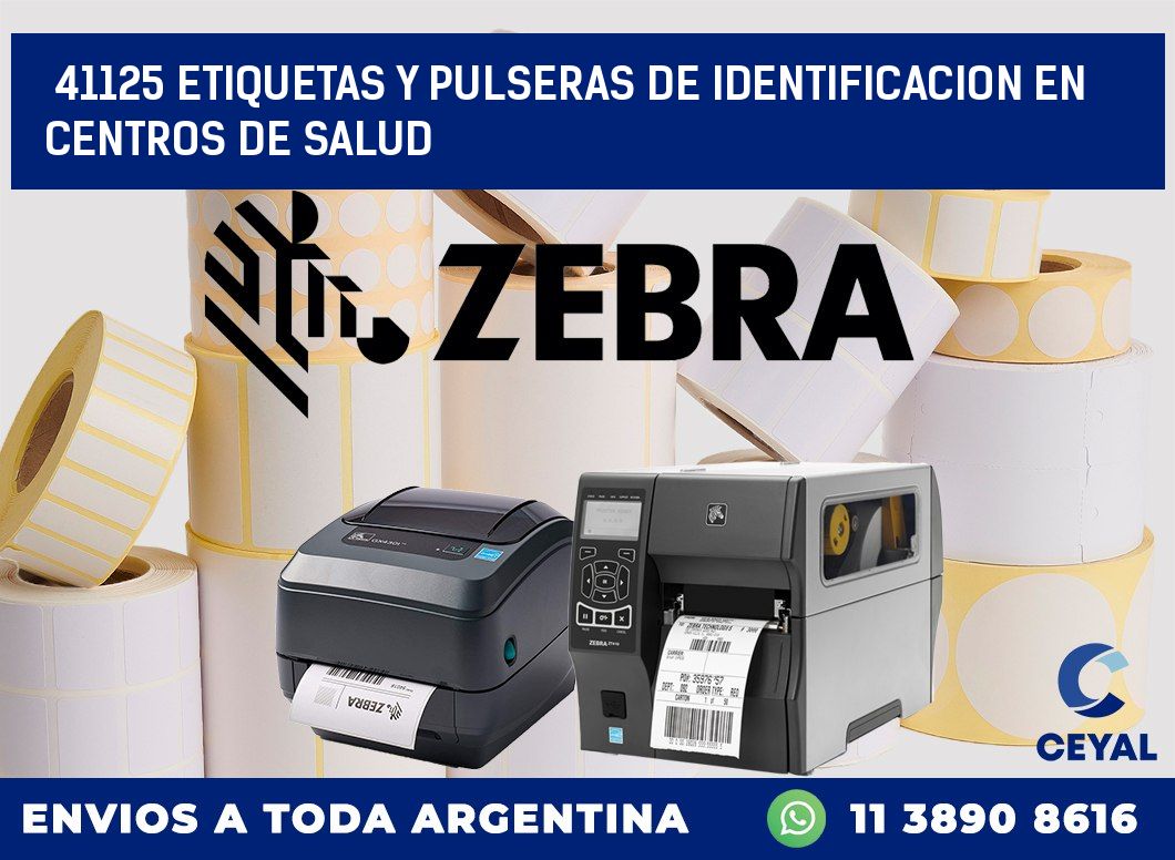 41125 ETIQUETAS Y PULSERAS DE IDENTIFICACION EN CENTROS DE SALUD