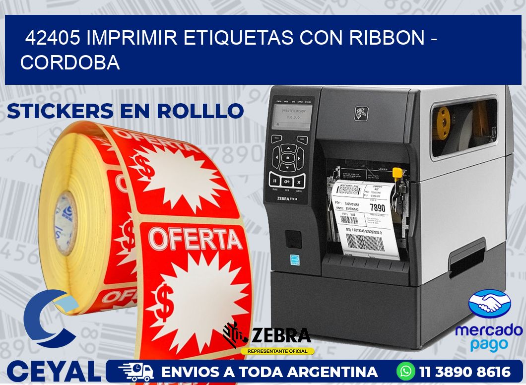 42405 IMPRIMIR ETIQUETAS CON RIBBON - CORDOBA