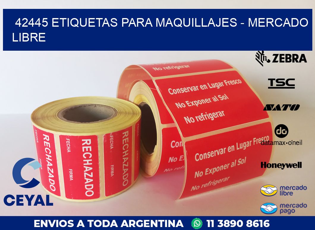 42445 ETIQUETAS PARA MAQUILLAJES – MERCADO LIBRE