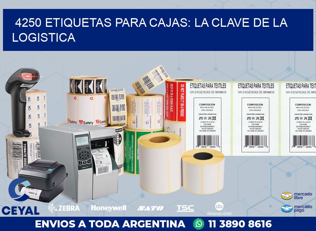 4250 ETIQUETAS PARA CAJAS: LA CLAVE DE LA LOGISTICA