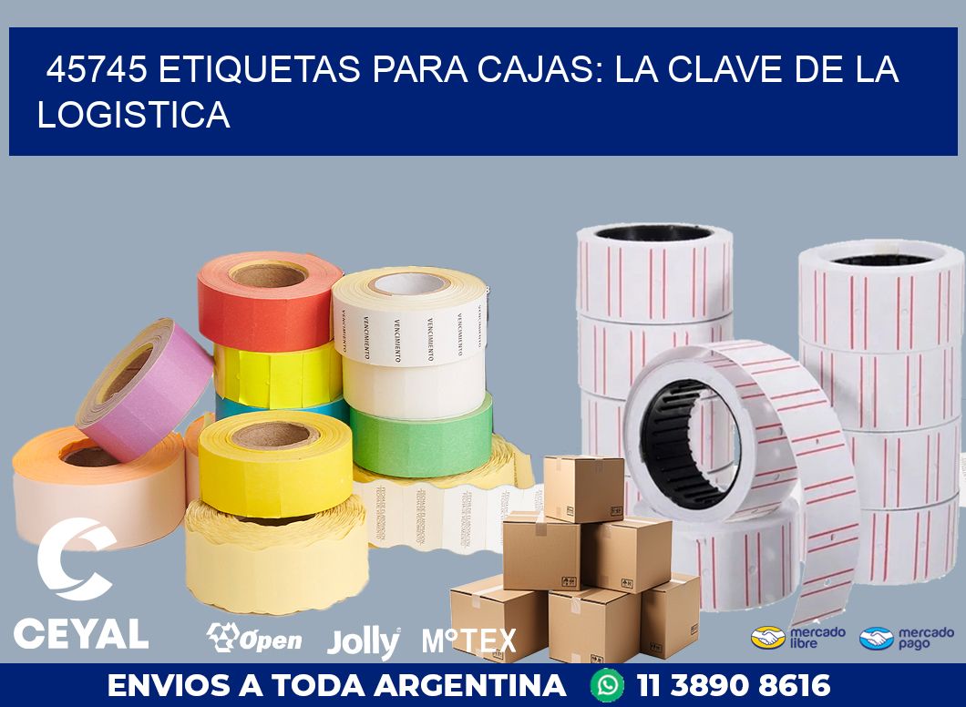 45745 ETIQUETAS PARA CAJAS: LA CLAVE DE LA LOGISTICA