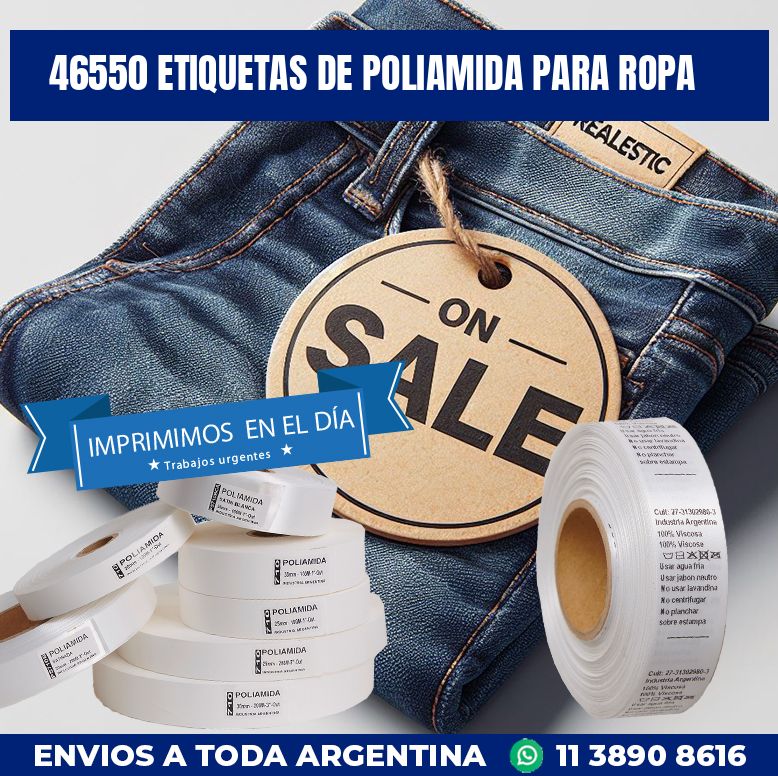 46550 ETIQUETAS DE POLIAMIDA PARA ROPA