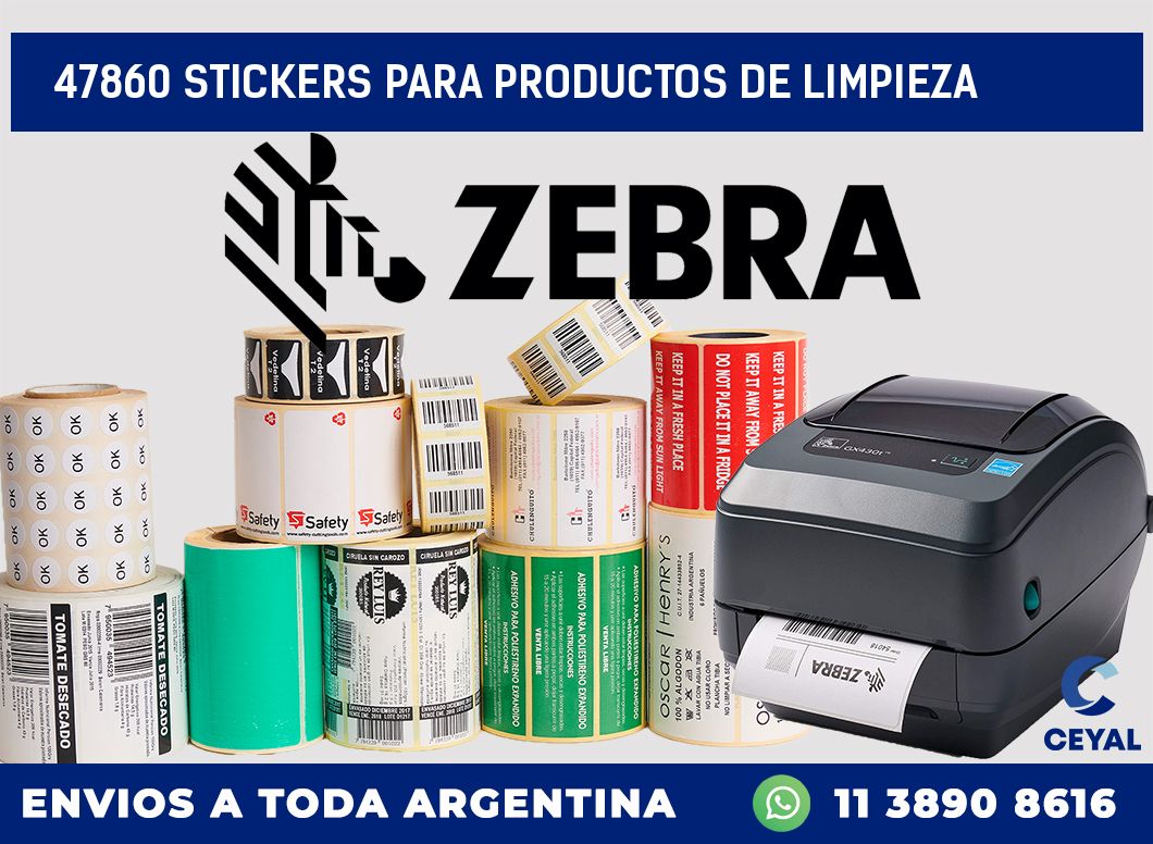 47860 STICKERS PARA PRODUCTOS DE LIMPIEZA