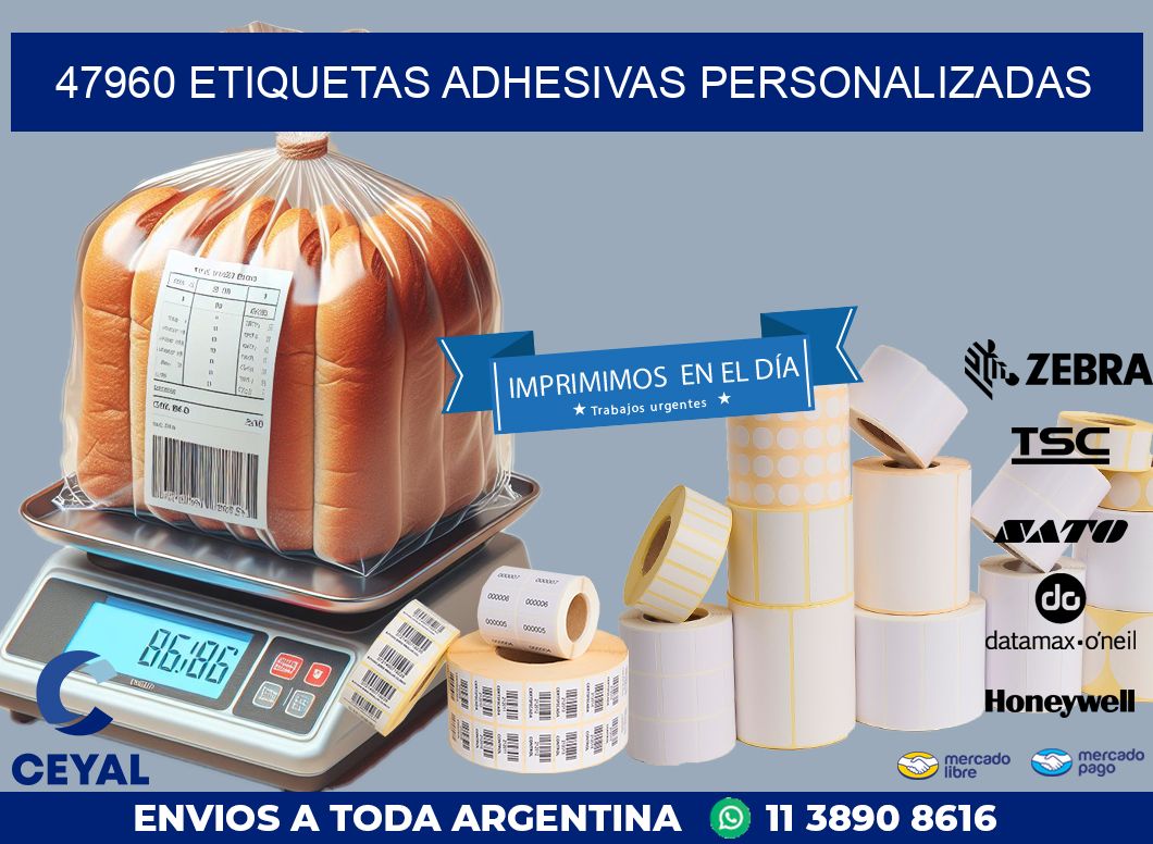 47960 ETIQUETAS ADHESIVAS PERSONALIZADAS