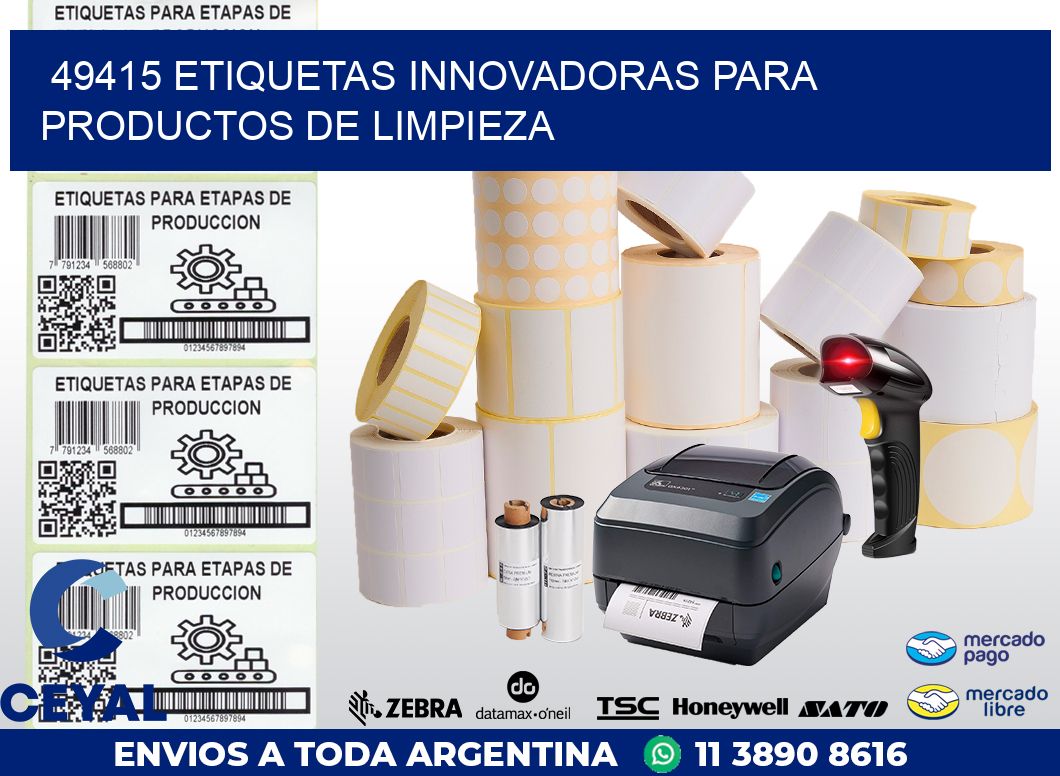 49415 ETIQUETAS INNOVADORAS PARA PRODUCTOS DE LIMPIEZA