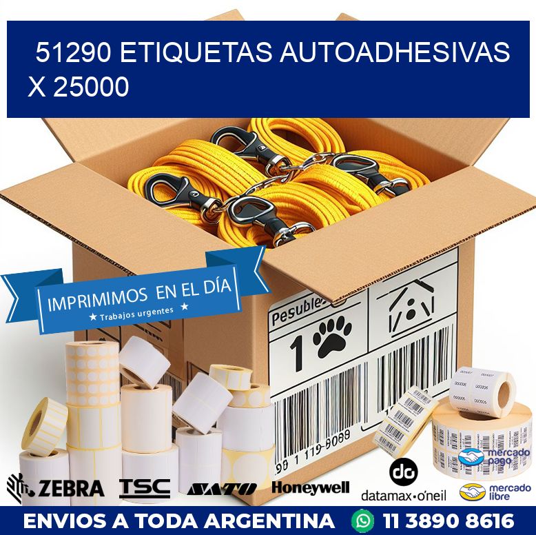 51290 ETIQUETAS AUTOADHESIVAS X 25000