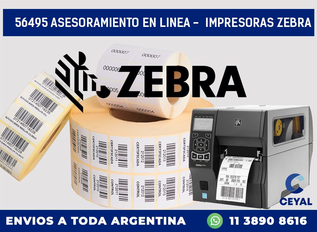 56495 ASESORAMIENTO EN LINEA –  IMPRESORAS ZEBRA