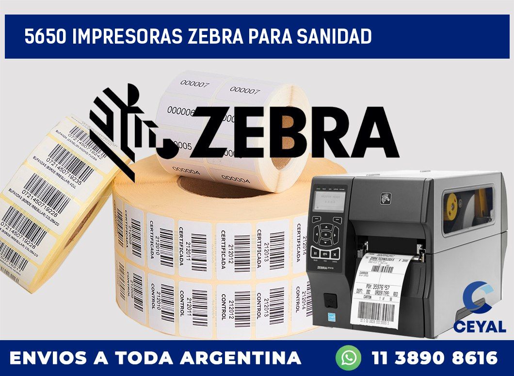 5650 IMPRESORAS ZEBRA PARA SANIDAD