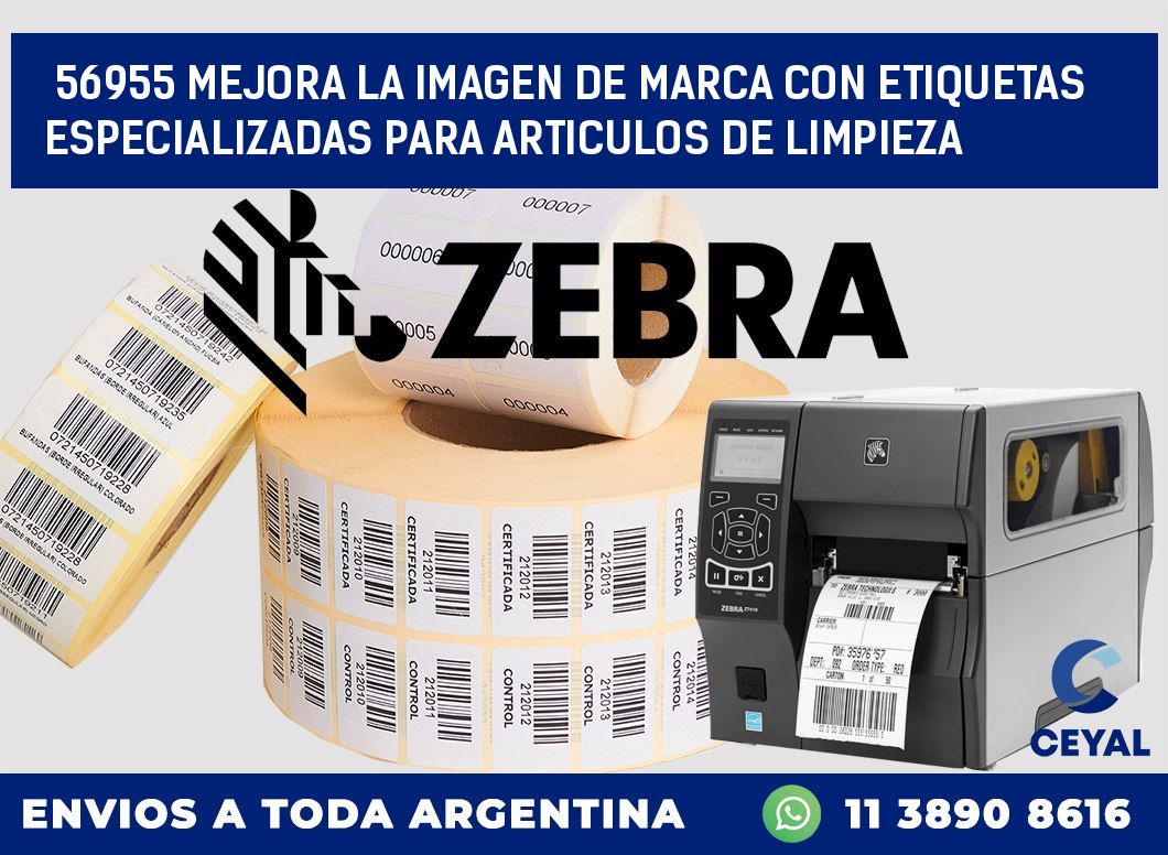 56955 MEJORA LA IMAGEN DE MARCA CON ETIQUETAS ESPECIALIZADAS PARA ARTICULOS DE LIMPIEZA