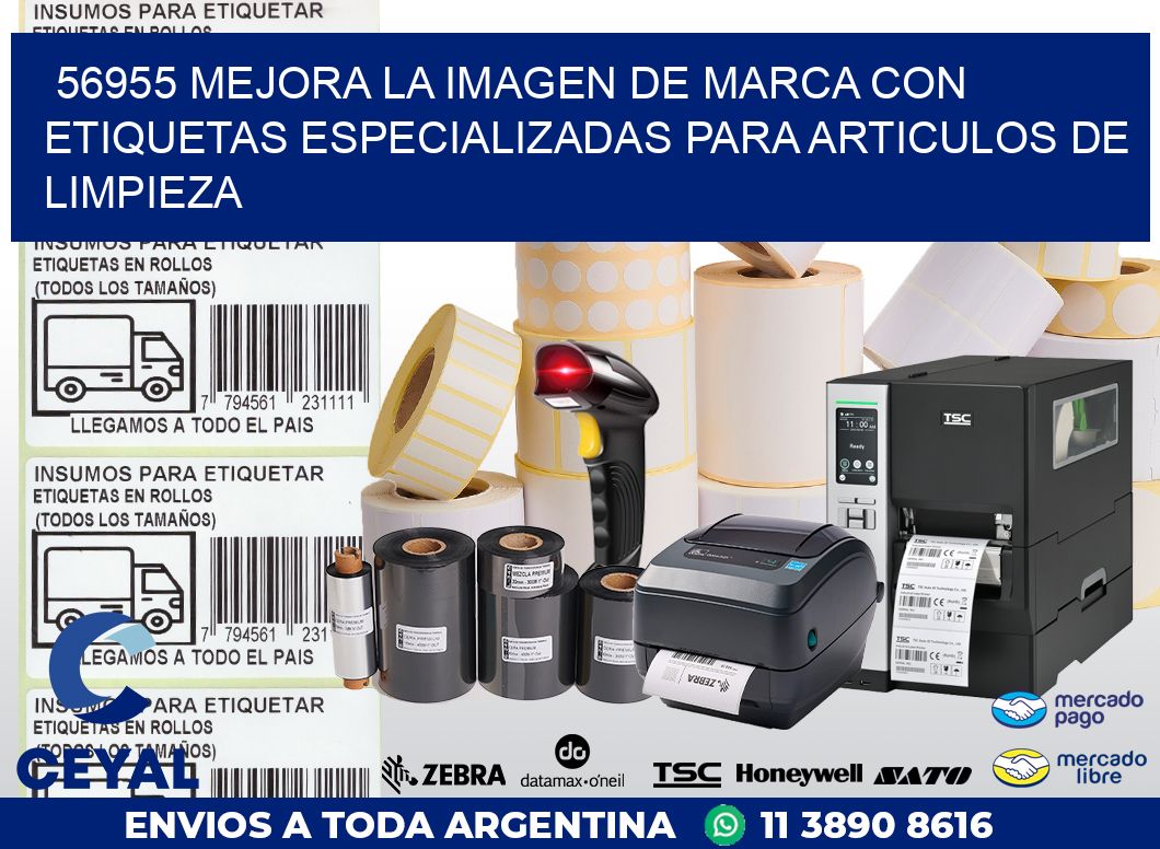 56955 MEJORA LA IMAGEN DE MARCA CON ETIQUETAS ESPECIALIZADAS PARA ARTICULOS DE LIMPIEZA