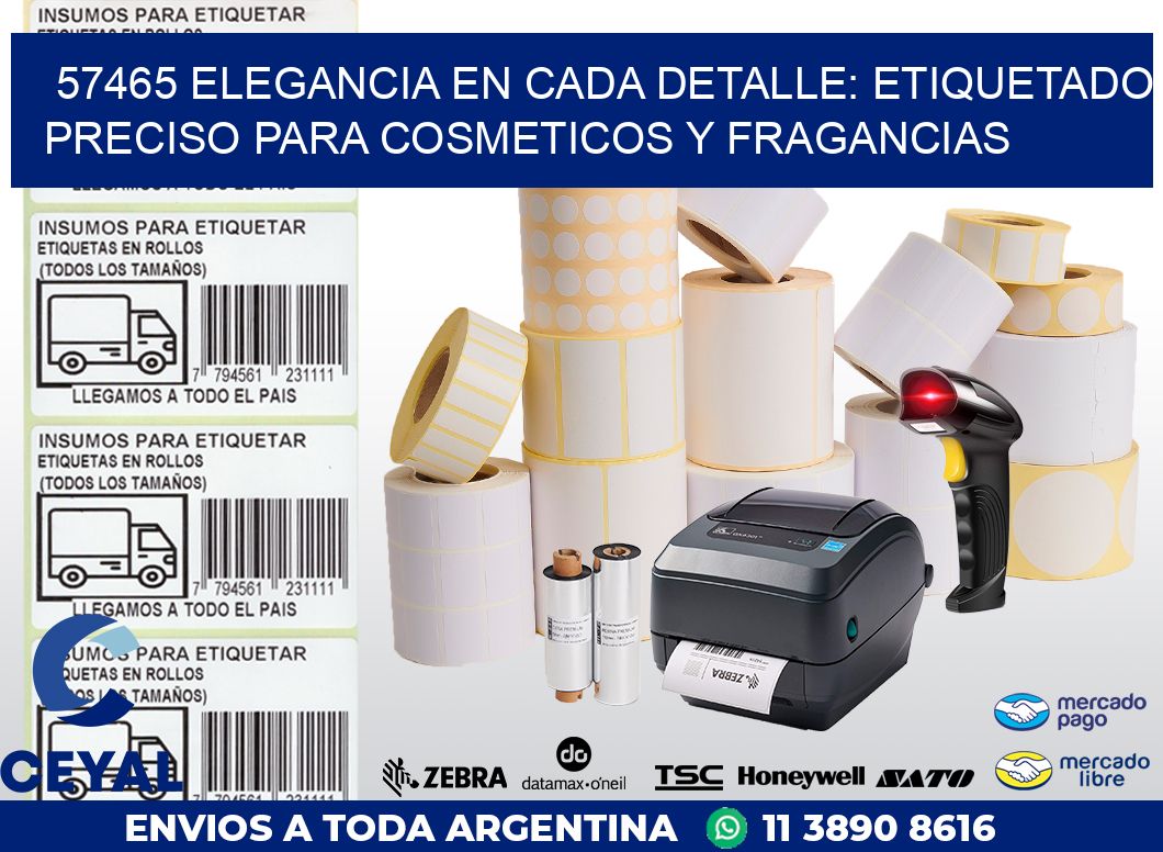 57465 ELEGANCIA EN CADA DETALLE: ETIQUETADO PRECISO PARA COSMETICOS Y FRAGANCIAS