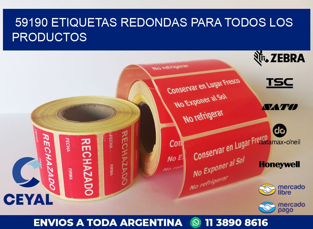 59190 ETIQUETAS REDONDAS PARA TODOS LOS PRODUCTOS