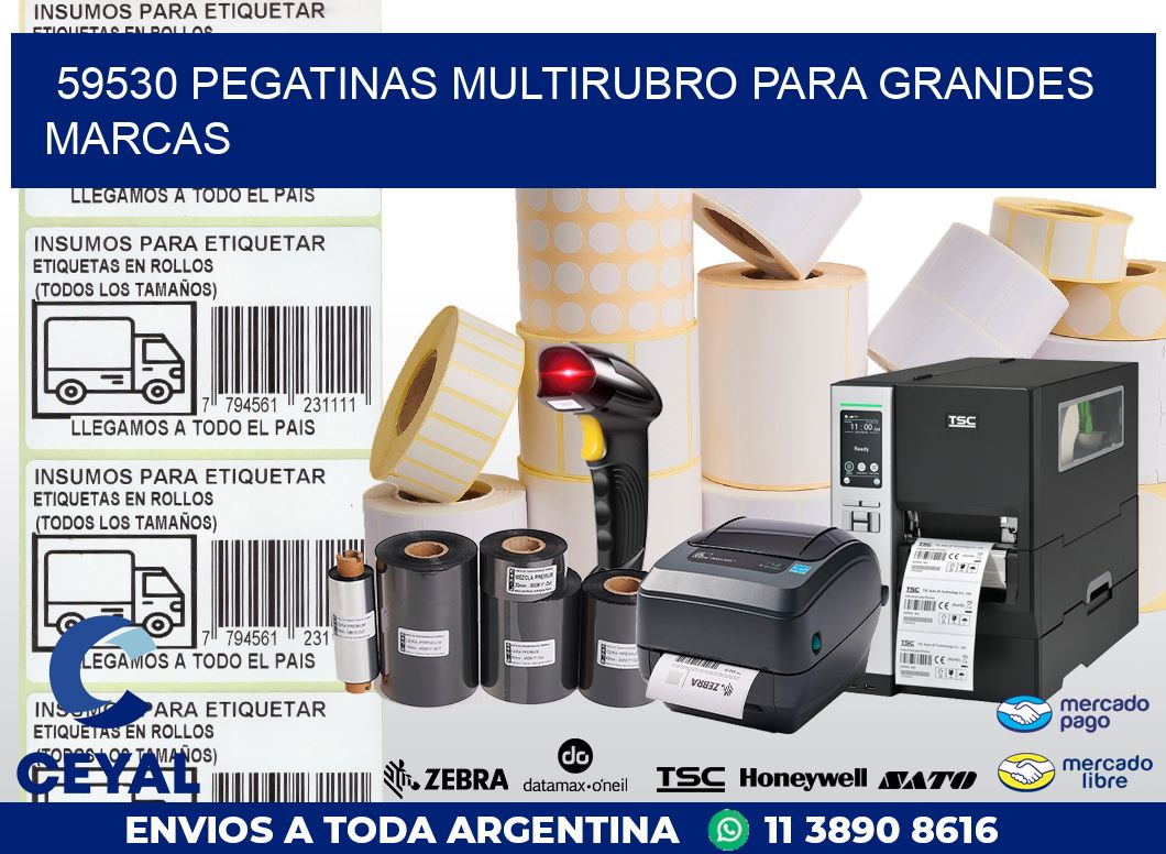 59530 PEGATINAS MULTIRUBRO PARA GRANDES MARCAS
