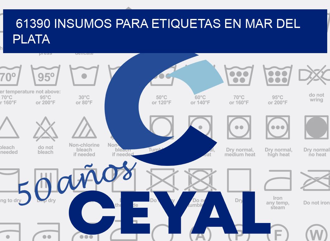 61390 INSUMOS PARA ETIQUETAS EN MAR DEL PLATA