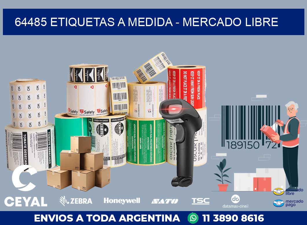 64485 ETIQUETAS A MEDIDA - MERCADO LIBRE