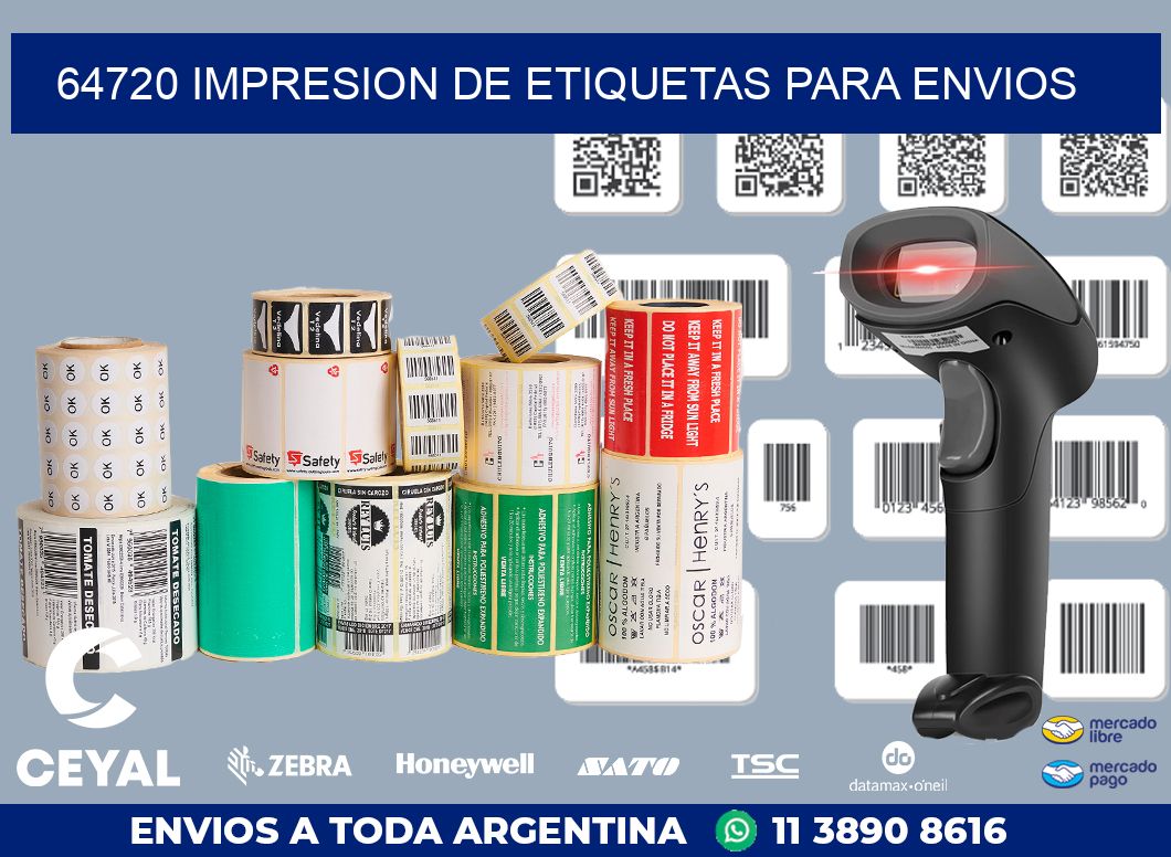 64720 IMPRESION DE ETIQUETAS PARA ENVIOS
